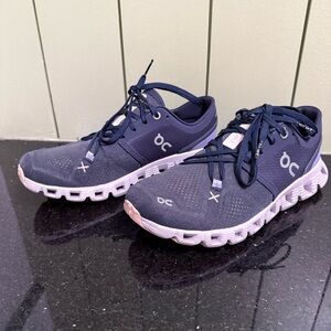 🪻On Running Cloud X 3 Women's Training Shoes Midnight/Heron (Iron/Fade) - Size 7